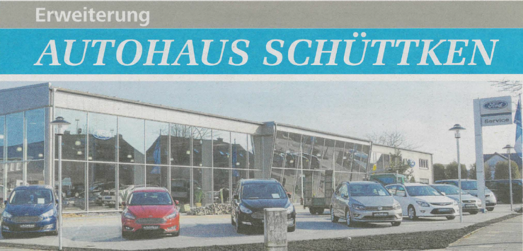 Anbau Autohaus Schüttken in Ibbenbüren abgeschlossen